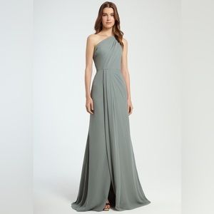 NWT Monique Lhullier Bridesmaid One Shoulder Gown